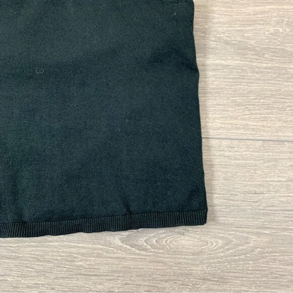 Anthropologie Sanctuary Essential Halter Top Knit Black Cropped Size L - Picture 10 of 15